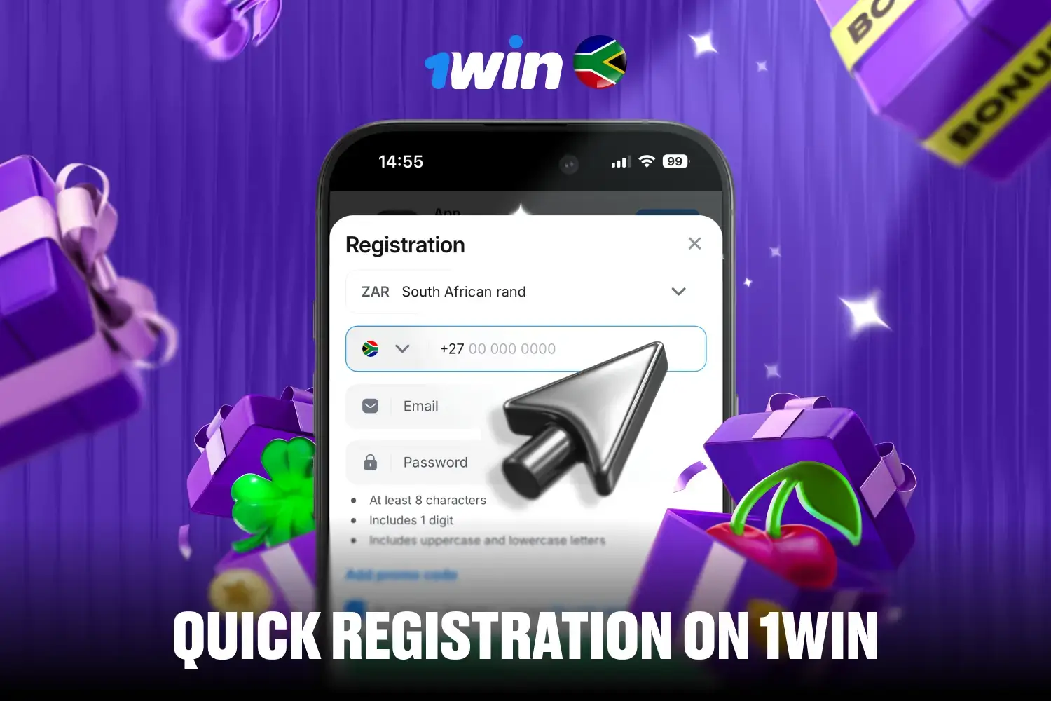 How to register on 1Win